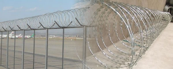 Concertina Wire with Short Razor Type Barbs
